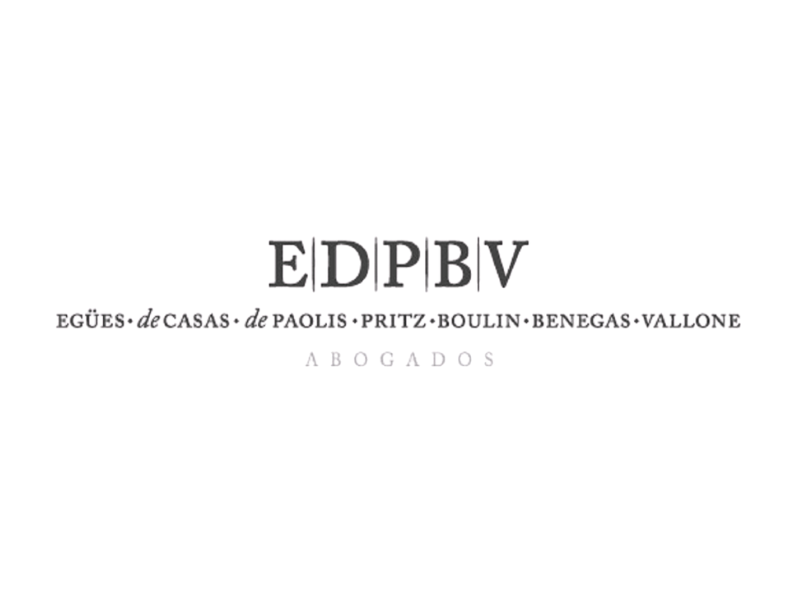 Logo de EDPBV Abogados — Egües, de Casas, de Paolis, Pritz, Boulin, Benegas, Vallone